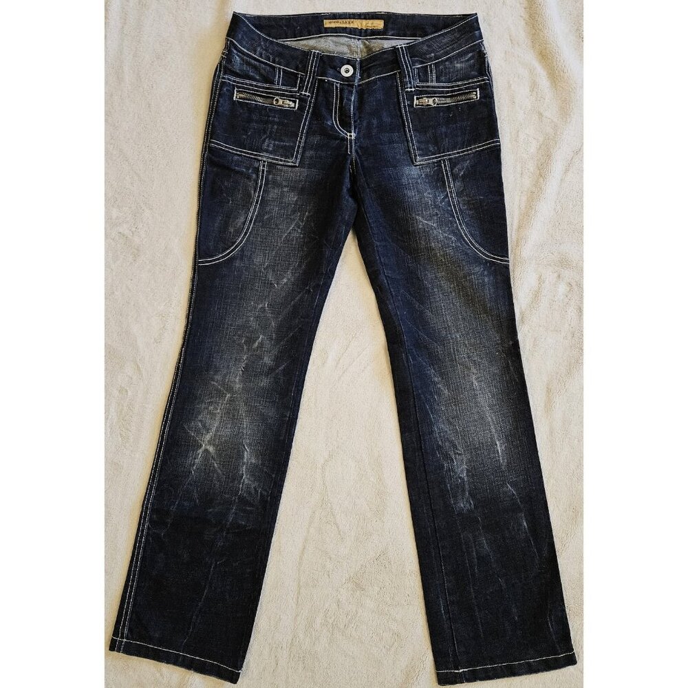 Cipo & Baxx Women’s Stone Wash Denim Size 28×32 Stylish European Jeans
